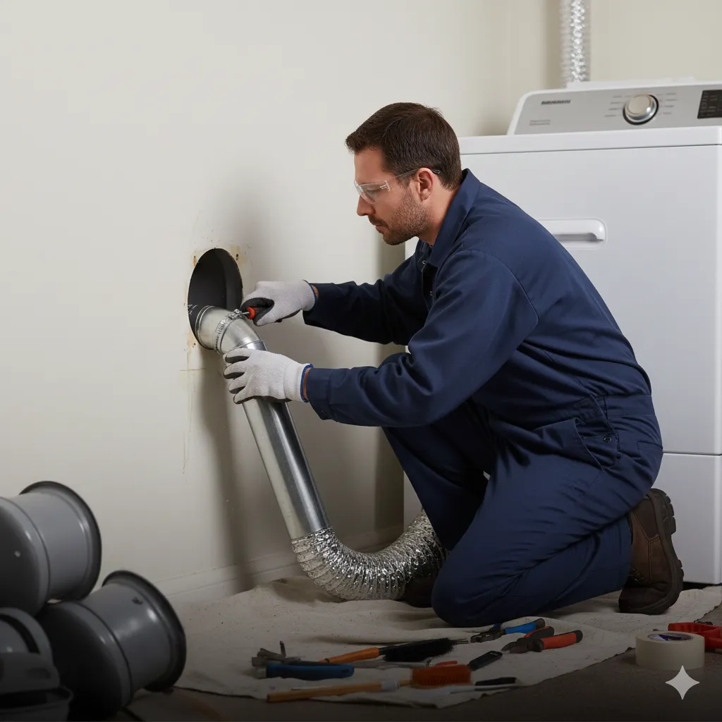Dryer vent installation